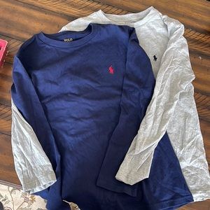 2 Polo long sleeve T shirts